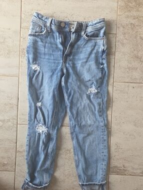 River Island Light Blue Distressed Boyfriend Jeans